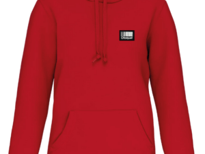 Sweatshirt capuche rouge homme