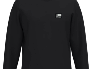 Sweatshirt noir col rond homme