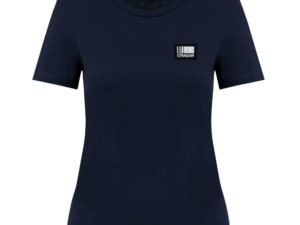 T-shirt col rond navy femme