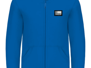 Sweatshirt zippe bleu enfant