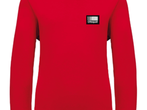 Sweatshirt col rond rouge enfant
