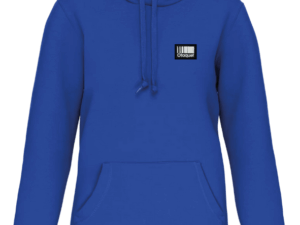 Sweatshirt bleu capuche femme