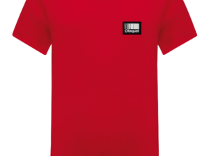 T-shirt col rond rouge enfant