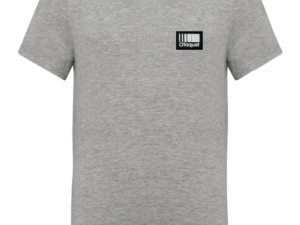 T-shirt col rond gris enfant